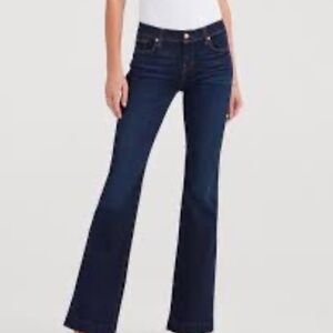 New 7 For All Mankind Dojo Flare Trouser AUM Denim Jeans 30 x 35"